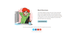 Desktop Screenshot of exercises4back.com