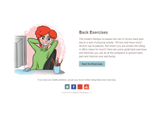 Tablet Screenshot of exercises4back.com